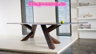 Modern Contemporary Wooden Dining Room Table For Livingroom