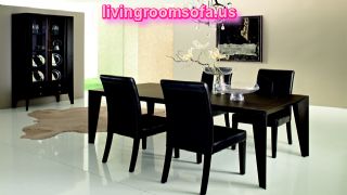 Modern Dining Room Table Black