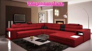 Modern Red And Useful Contemporary Sectional Sofas For Livingroom