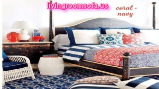 Navy And Coral Palette Design Ideas