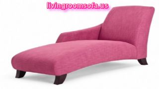 Pink Chaise Lounge Chairs For Fashionable Girl Bedroom