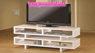 Remarkable White Modern Tv Stands For Flat Screens With Wooden Floor Ideas