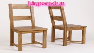  Rustic Oak Dining Chairs