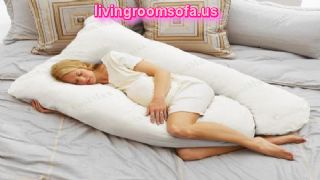  White Comfort Pregnancy Body Pillow For Side Sleepers