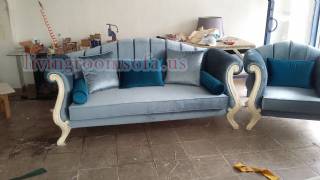 Blue Velvet Avant Garde Sofa Design