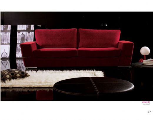 Red Sofa Red Modern Sofa, Fabric