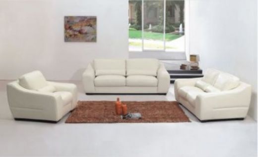 Leather Modern Sofa, White Modern Sofa