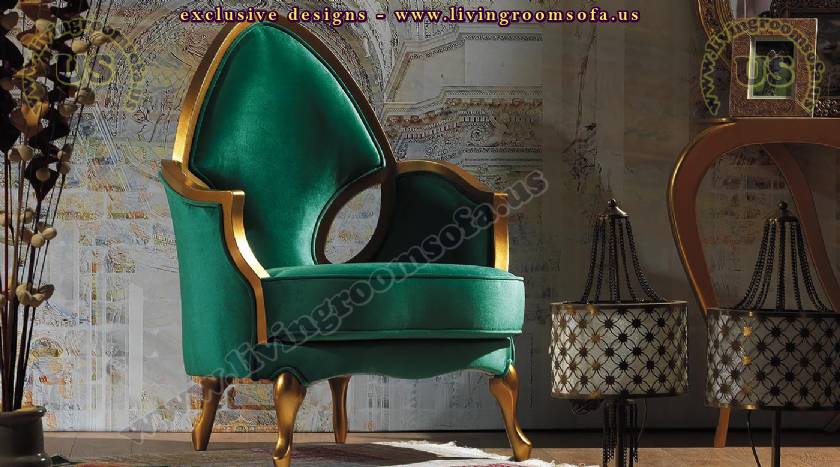 beautiful chair design green traditional