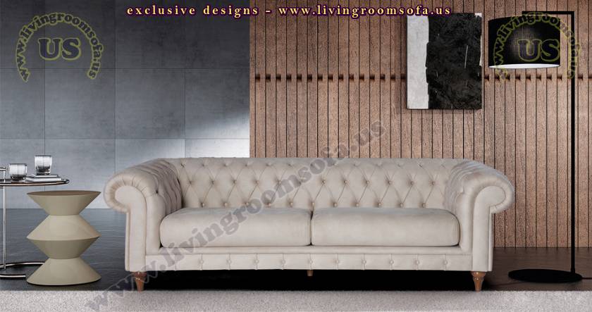 beige leather chesterfield sofa