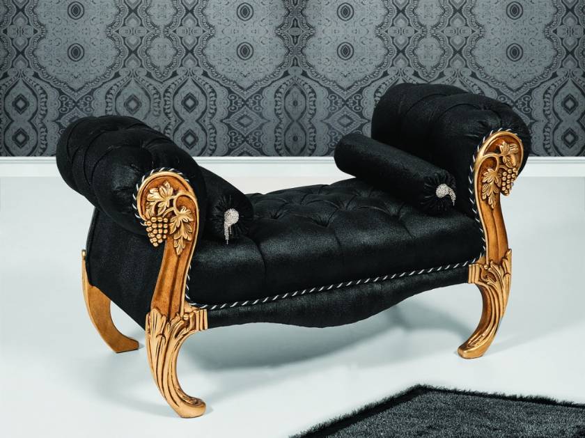 black luxury bench chair luxury bedroom designs