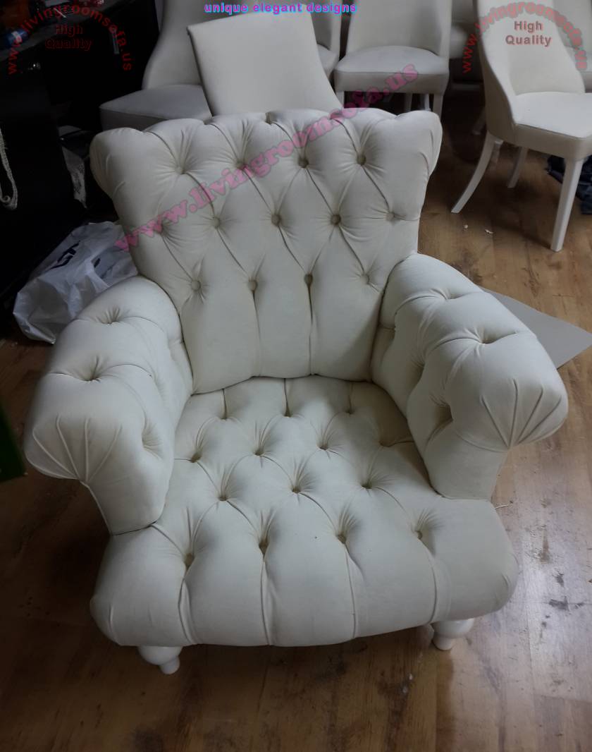 Elegant Chair quilted white chair design idea