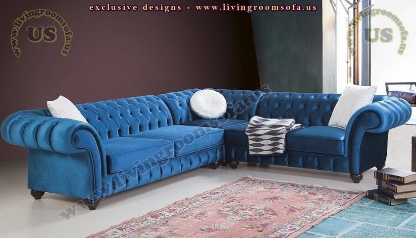 Elegant Chesterfield sectional sofa catalog Luxury Living Room Designs