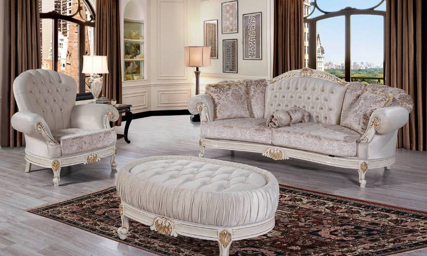 Elegant Traditional Luxury Sofa Love Seat Chair 3 Piece Formal Living Room Set