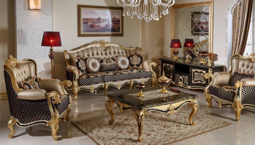 European Style Luxury Living Room Sets Elegance Living Room Furniture