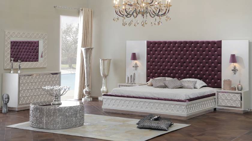 Glamour elegance luxury modern bedroom furniture new style design