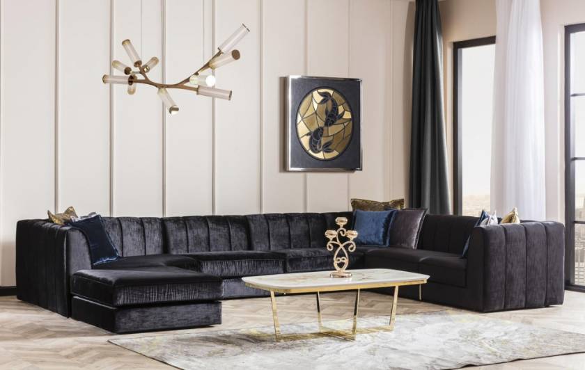 Las Vegas Black Corner Sofa with lounge black corner sofas