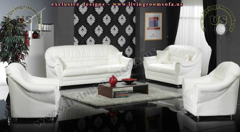 loft classic modern sofa set white leather