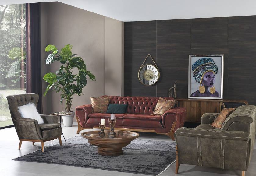 Luxury Modern Chesterfield Sofa Set for Living Room Luxury Modern Chesterfield Sofa Set for Living Room