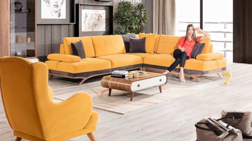 Luxury modern sectional sofa luxury yellow sectional sofas