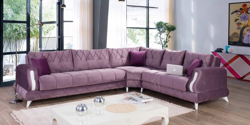 Modern Corner sofa loveseat L shaped sectional sofa design