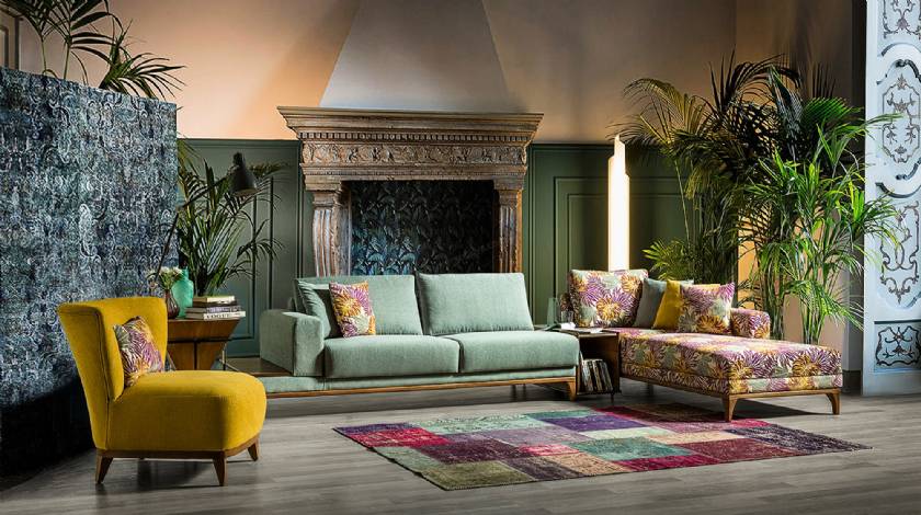 Modern Corner Sofa Luxury Elegance Modern Living Room