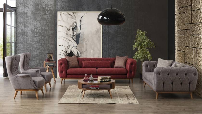 Modern Luxury Sofa Set Contemporary Leather Italian Sofa