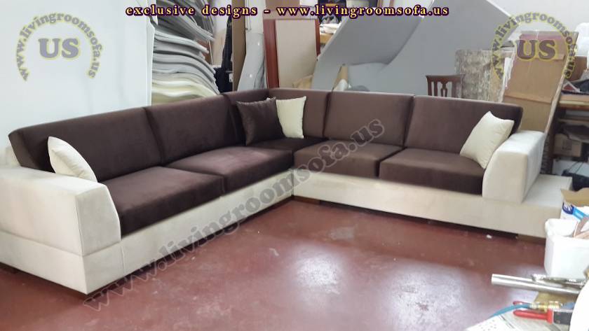 modern sectional sofa white and brown l shaped