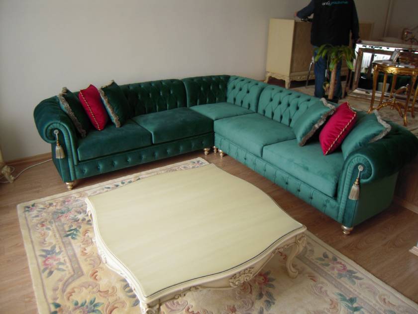 New Jersey Luxury Chesterfield Corner Sofa Design