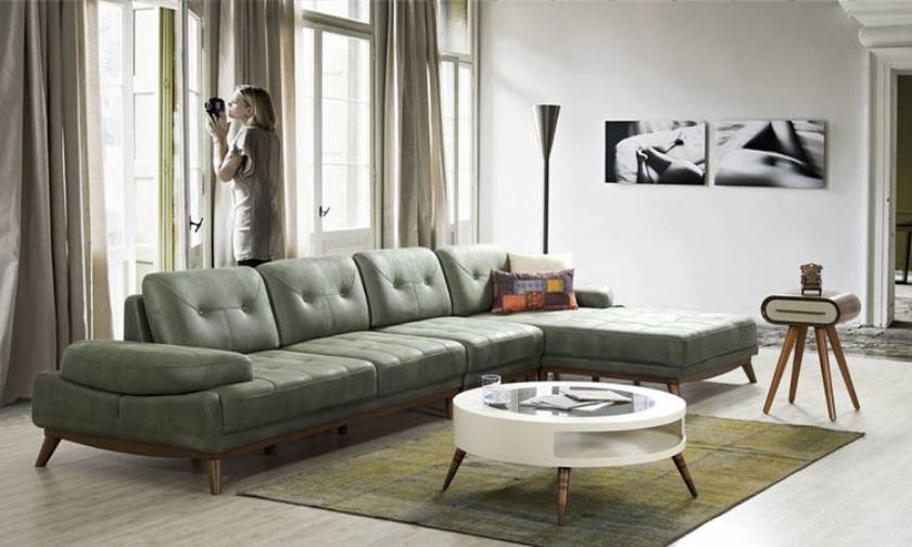 New L shaped modern sofa Sectional sofa also can convert in bed