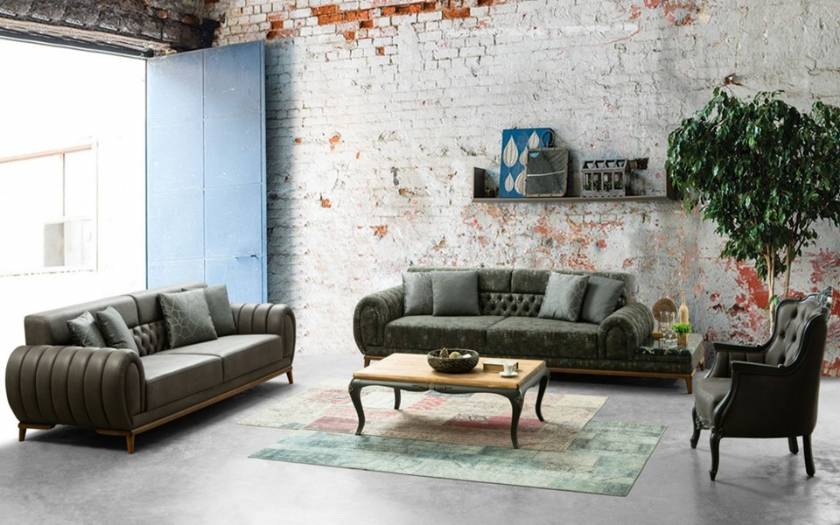 New Style Luxury leather sofa set european designs