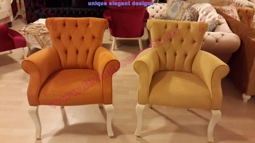 Orange and Yellow Chairs unique luxury chair design