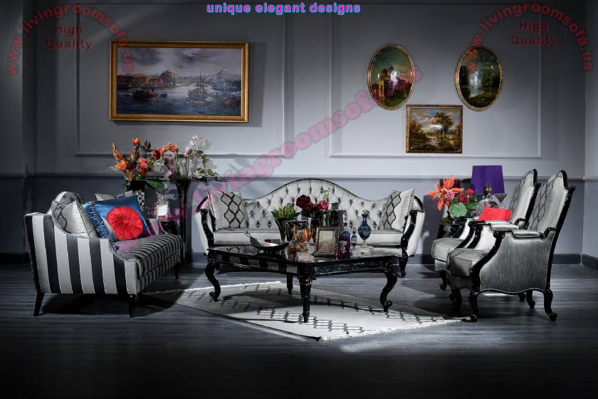 Pasha Art deco living room sofa set Handwork Elegance design Pasha Art deco living room sofa set Handwork Elegance design