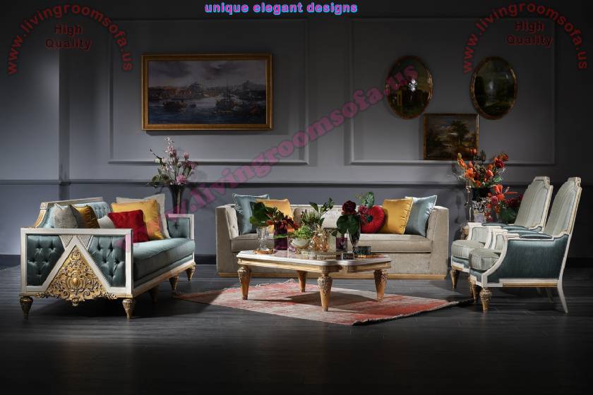 Princess Classical art deco sofa sets for living room concept luxury handmade Princess Classical art deco sofa sets for living room concept luxury handmade