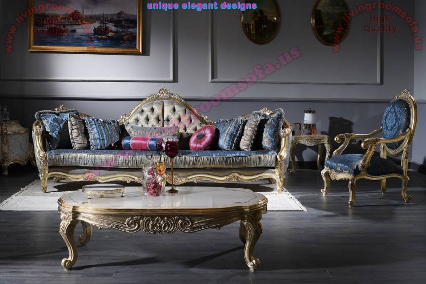 Queen Luxury Classical Sofa Set The best Living Room