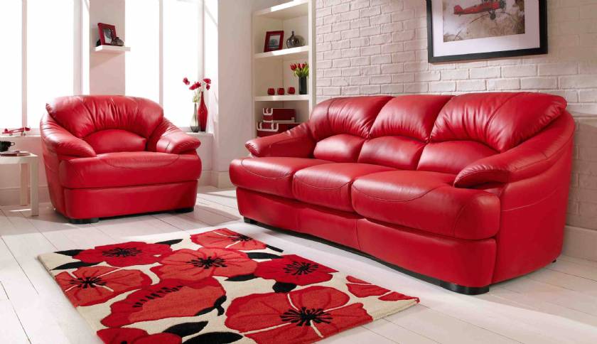 Red Leather Sofa Scandinavian designs leather sofas