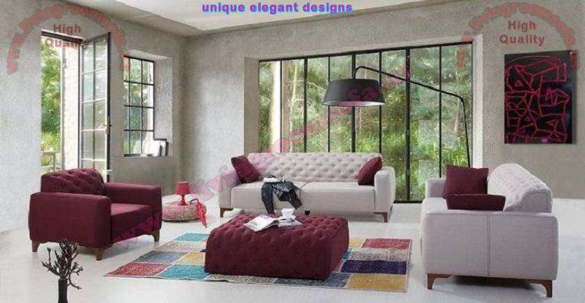 Retro Modern Sofa set for living room quilting works