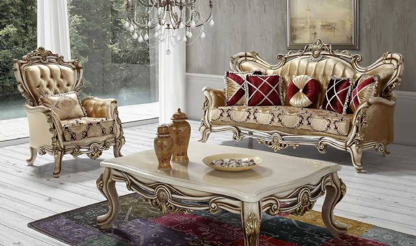 Royal Style Living room luxury french sofa set antique classical sofa