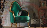 beautiful chair design green traditional