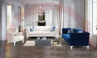 chesterfield sofa set blue and white lux comfortable design