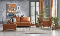 Chocolate Modern Sofa Set for small living room Elegance Designs