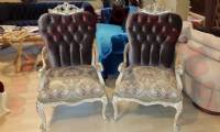 Classic and Modern Unique Couple Chairs Luxury Interior Design