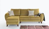 Goldenrod Modern Corner Sofa for small spaces