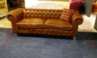 Handmade Chesterfield Sofa Brown Leather UK Design