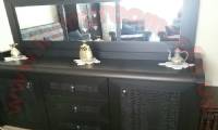 Handmade Classic chest of drawers black mirrored