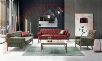 leather chesterfield sofa design red and green leather