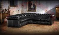 leather sectional chesterfield sofa living room design