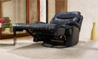 Leather swivel reclining chairs black leather recliner sofa