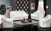 loft classic modern sofa set white leather