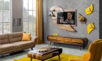 Luxury living room TV stand wall units coffee table sofa set new style