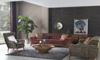 Luxury Modern Chesterfield Sofa Set for Living Room